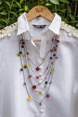 The Antonina Multicolored Beaded Necklace