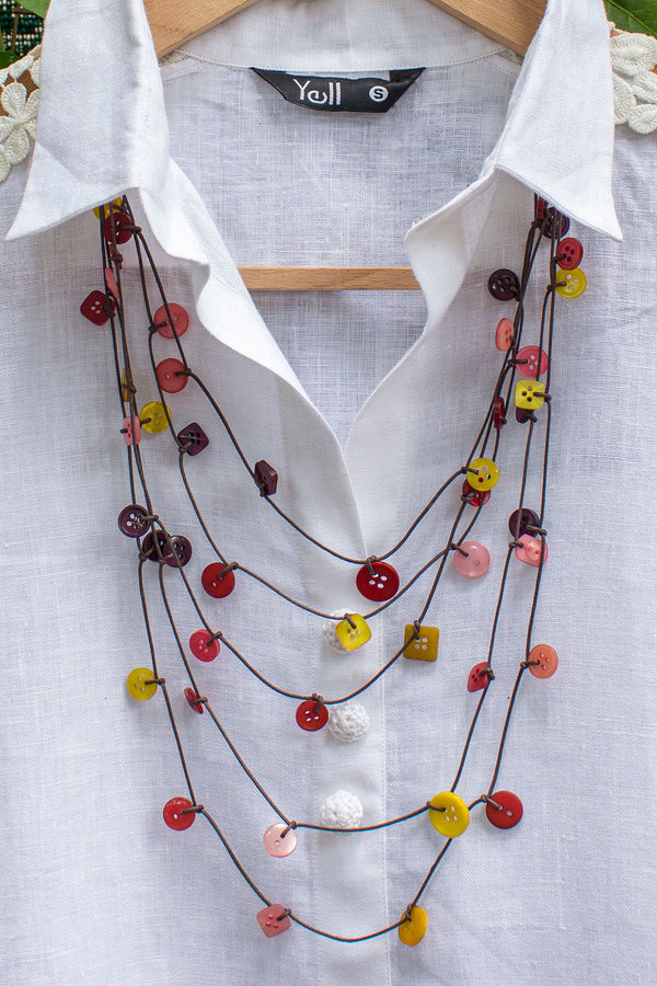 The Antonina Multicolored Beaded Necklace