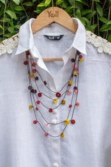 The Antonina Multicolored Beaded Necklace