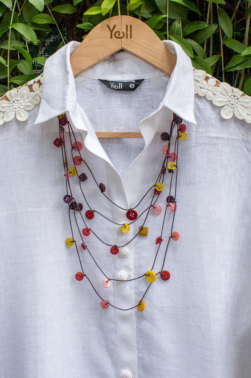 The Antonina Multicolored Beaded Necklace
