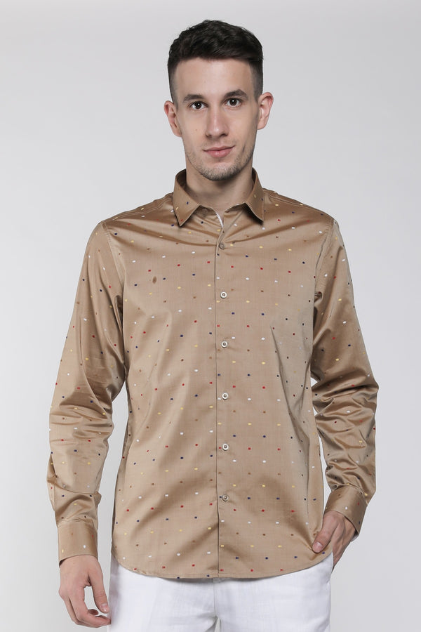 PinPrick Cotton Shirt-Yellwithus.com