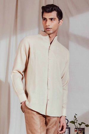 The Frio Light Beige Linen Shirt