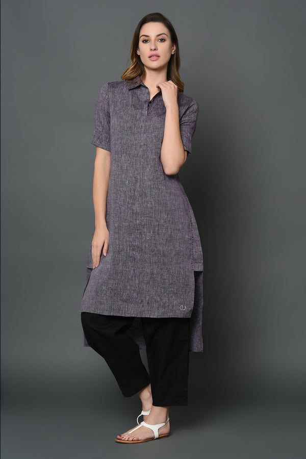 Ethical Linen Tunic-Yellwithus.com