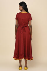 Floral Feminine Dress-Yellwithus.com