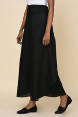 Flare it is! Jet Black Flared Trouser for Women - Yellwithus.com