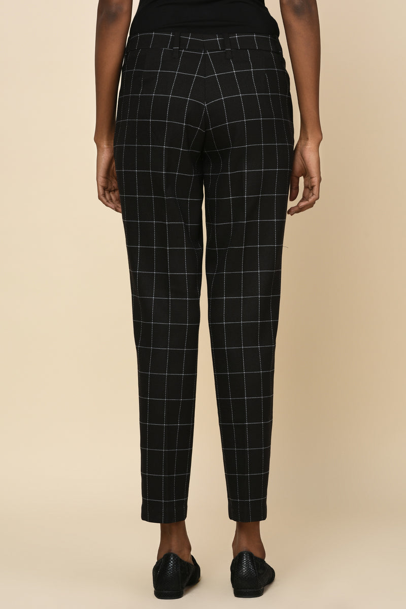 Stand Out Grid Trousers-Yellwithus.com