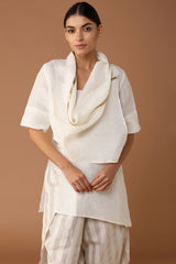 The Tour de Force Cape - Off White Gauze | Yellwithus.com