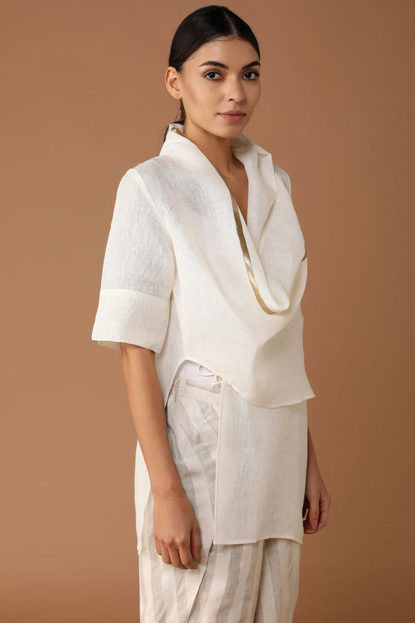 The Tour de Force Cape - Off White Gauze | Yellwithus.com