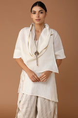 The Tour de Force Cape - Off White Gauze | Yellwithus.com