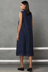 The Wera: Dark Blue Loom Women's Dress - Yellwithus.com