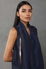 The Wera: Dark Blue Loom Women's Dress - Yellwithus.com