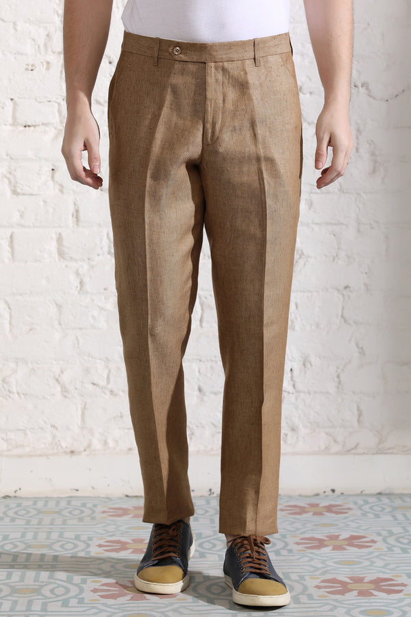 Buy Raymond White Regular Fit Linen Trousers for Men Online  Tata CLiQ