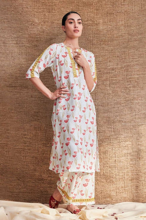 The Laleh Tulip Linen Kurti
