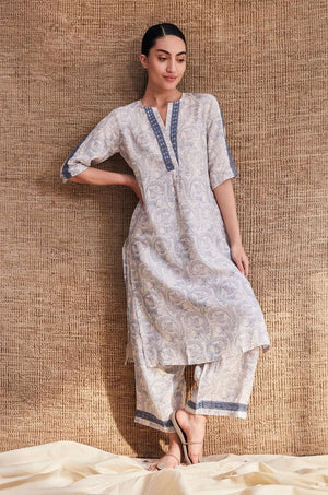 The Laleh Gulmohar Linen Kurti
