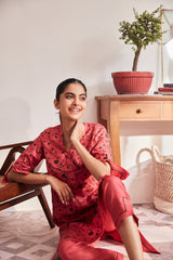 Brush with the Botanical Kurti