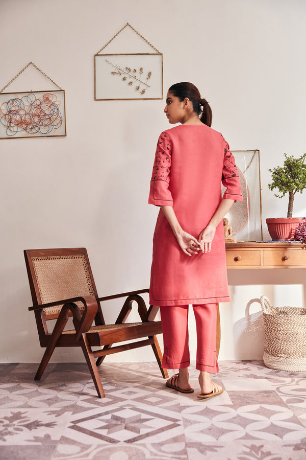 Brush with the Botanical Kurti