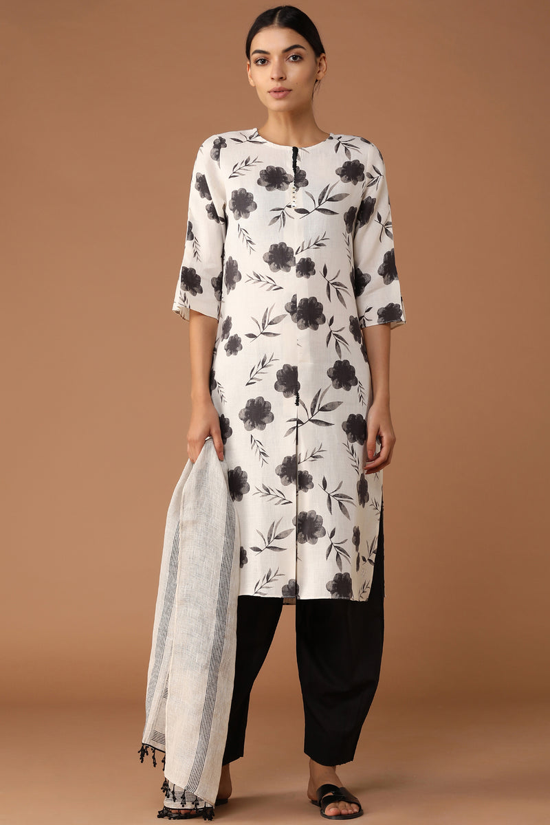 The Obsidian Blossom Kurti-Yellwithus.com