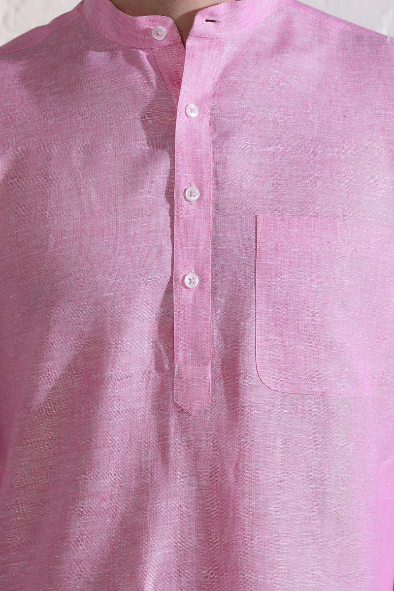 Handsome High Pink Kurta for Men - Yellwithus.com