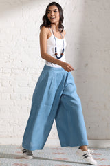 The Louella Blue Ladies Trousers-Yellwithus.com