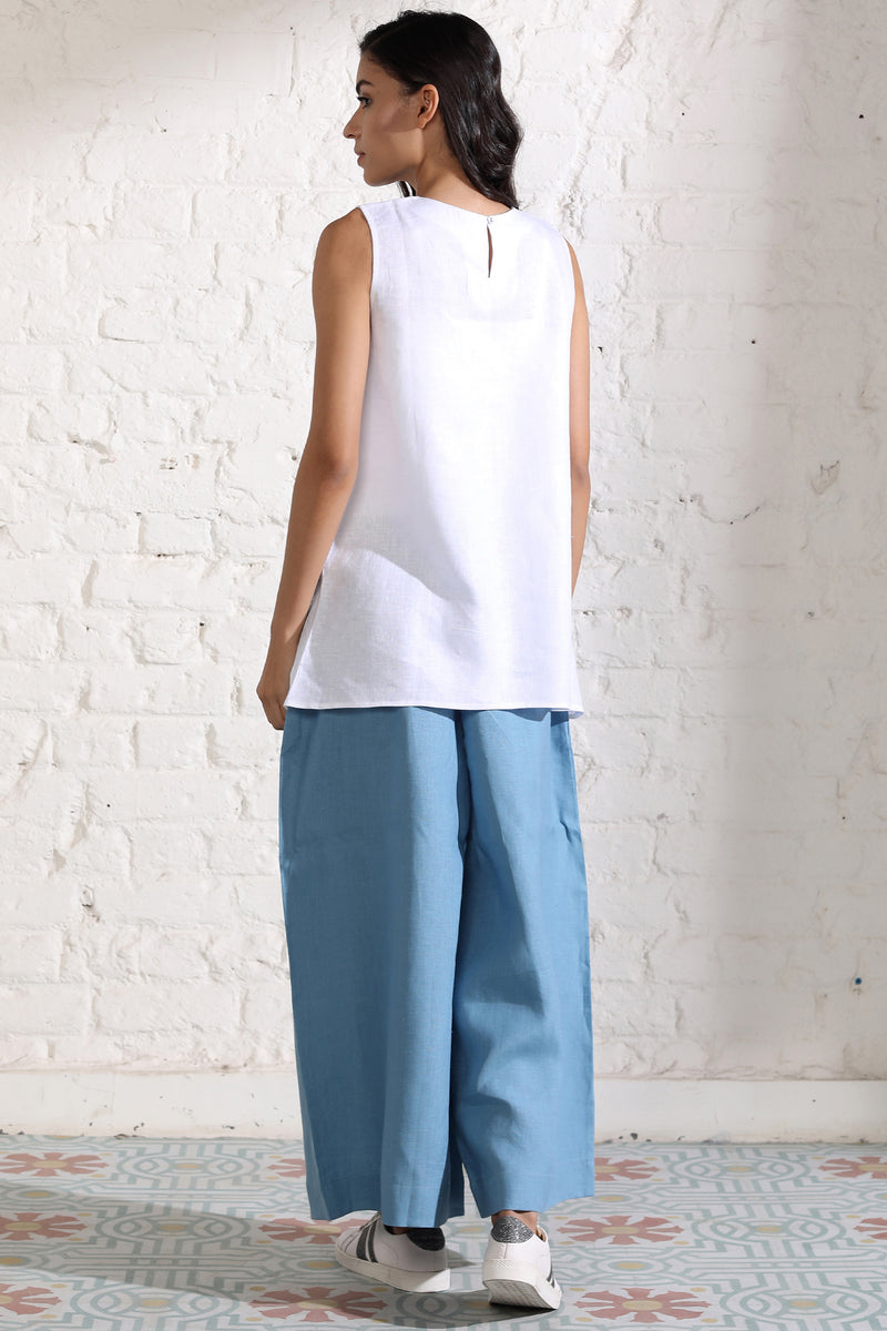 The Louella Blue Ladies Trousers-Yellwithus.com