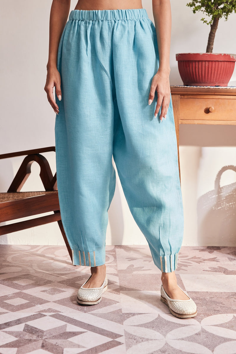The Sally Glacier Linen Salwar