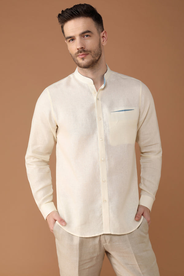 The Weekend Pearl White Shirt-Yellwithus.com