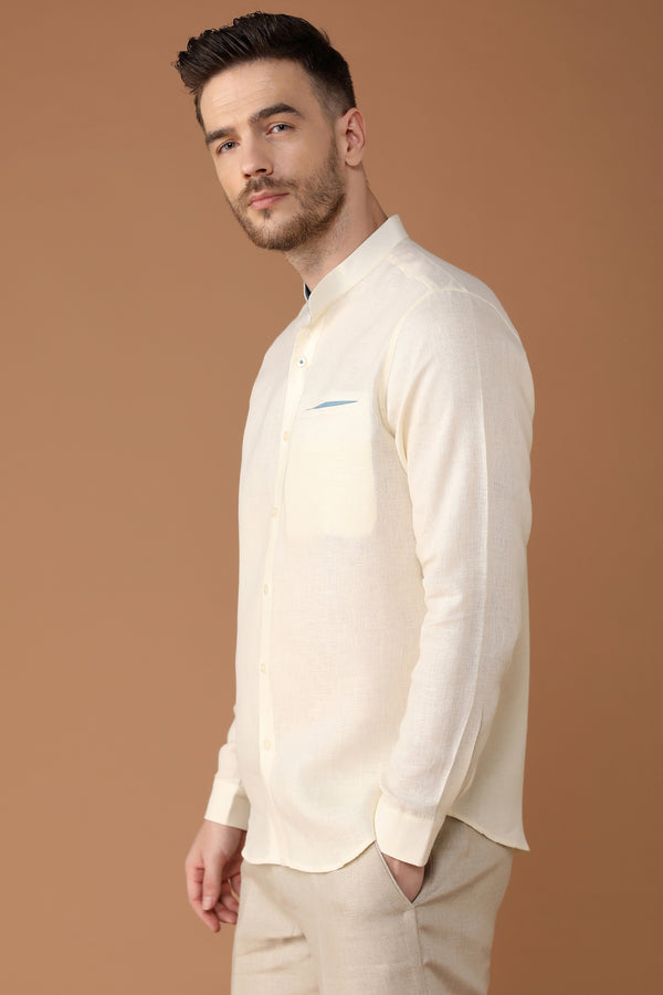 The Weekend Pearl White Shirt-Yellwithus.com