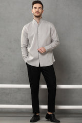 Grey Royal Aristocratic Shirt - Yellwithus.com