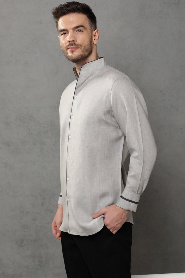 Grey Royal Aristocratic Shirt - Yellwithus.com