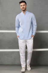 Royal Aristocratic Shirt - Light Blue - Yellwithus.com
