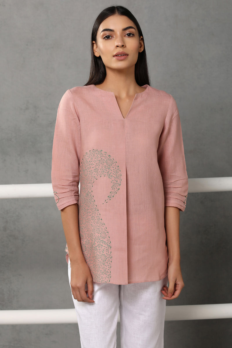 The Placid Paisley Top-Yellwithus.com