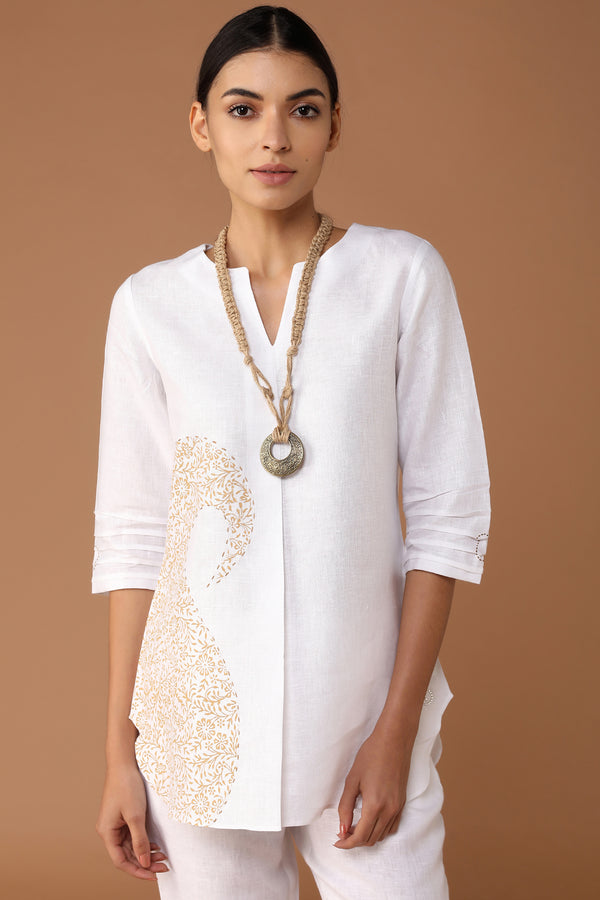 The Placid Paisley Top-Yellwithus.com