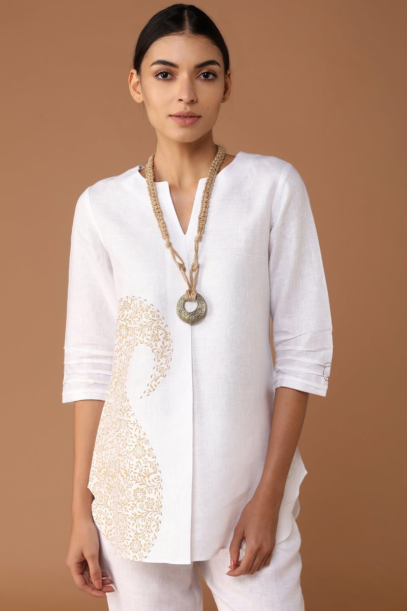 The Placid Paisley Top-Yellwithus.com