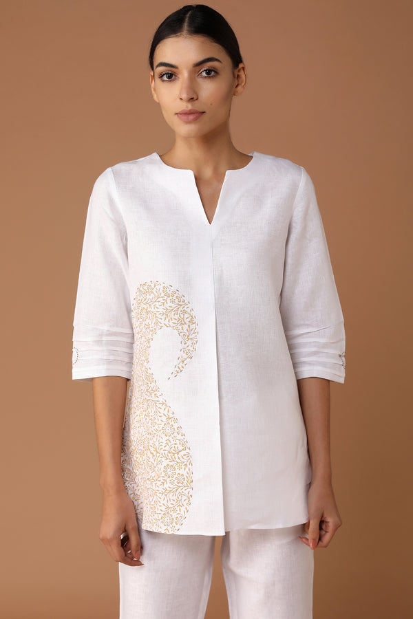 The Placid Paisley Top-Yellwithus.com
