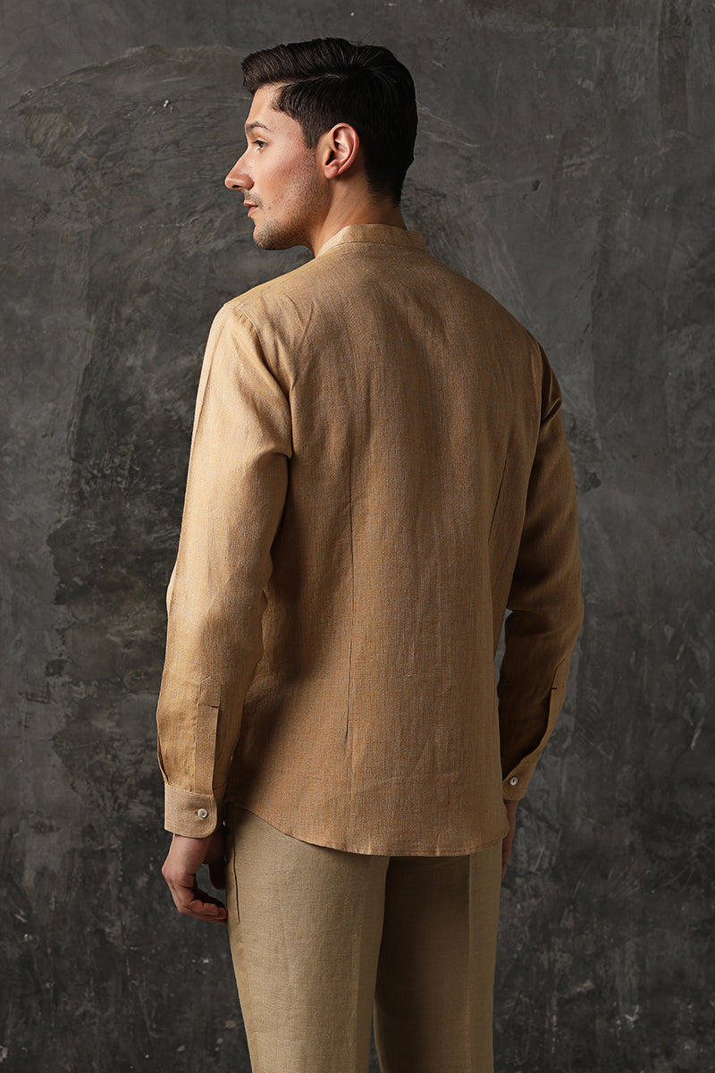 Eclectic Linen Shirt-Yellwithus.com