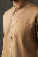 Eclectic Linen Shirt-Yellwithus.com