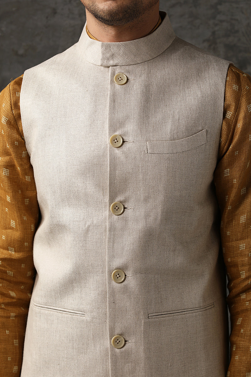 Jaunty Nehru Jacket-Yellwithus.com