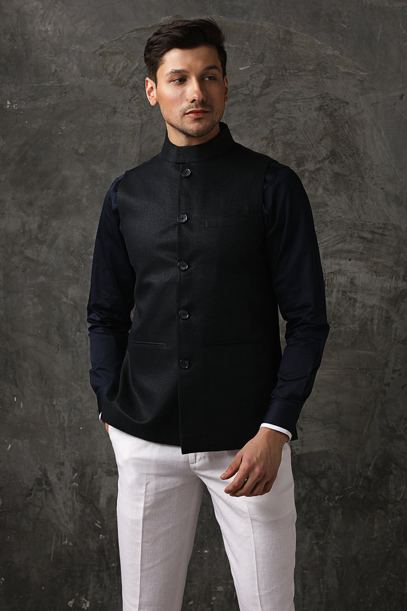 Jaunty Nehru Jacket-Yellwithus.com