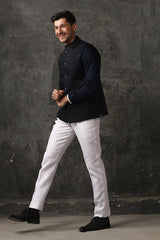 Jaunty Nehru Jacket-Yellwithus.com
