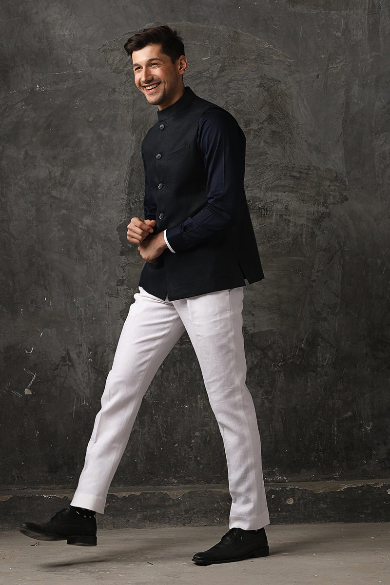 Jaunty Nehru Jacket-Yellwithus.com