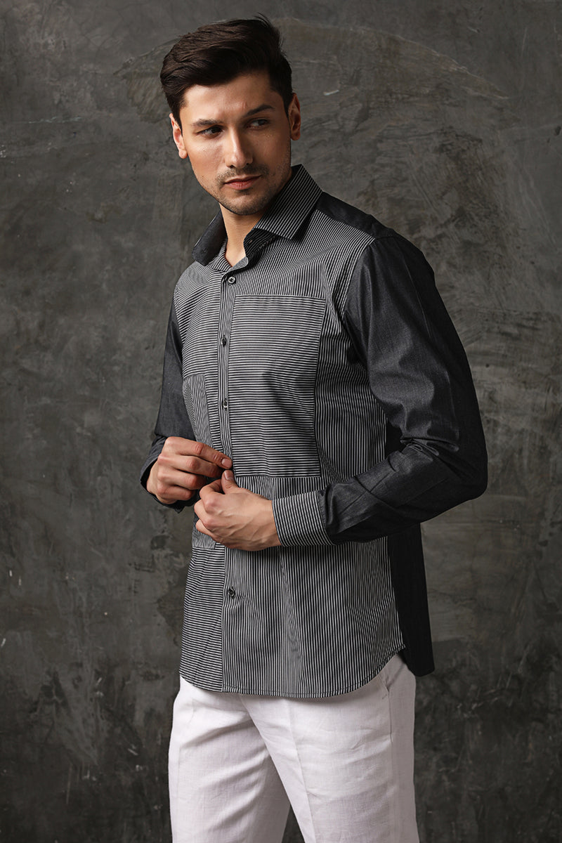 Swanky Striped Shirt-Yellwithus.com